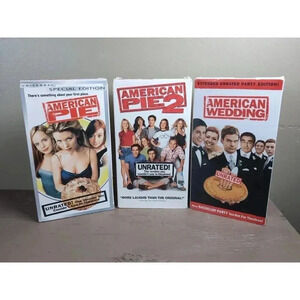 American Pie 1 2 3 VHS Trilogy Lot - Nostalgia Overload!